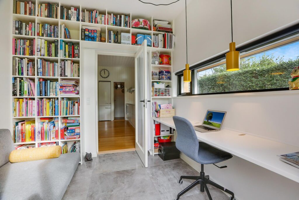 Lækkert kontor. Vild med huse