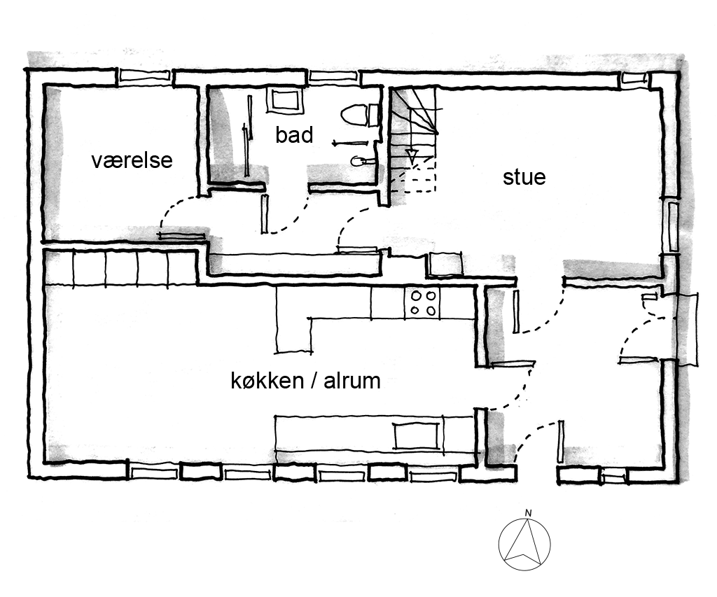 Planskitse, arkitekttegnet