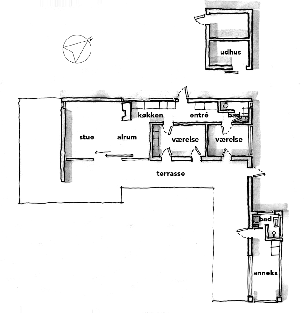 Arkitekt skitse, håndskitse, planskitse