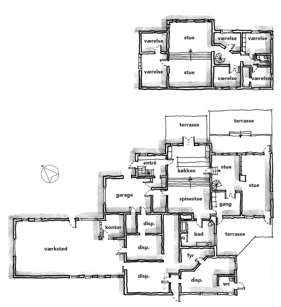 Håndskitse, planskitse, arkitektskitse