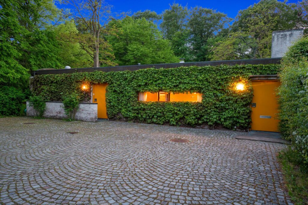 Bornebusch villa Hoff, Søllerød. chaussé sten, rådhusvin, arkitekttegnet