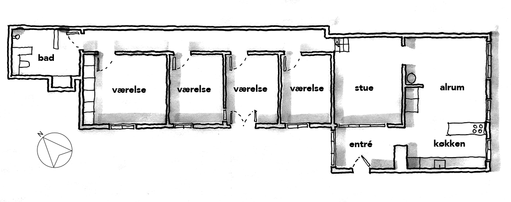 planskitse, arkitekttegning