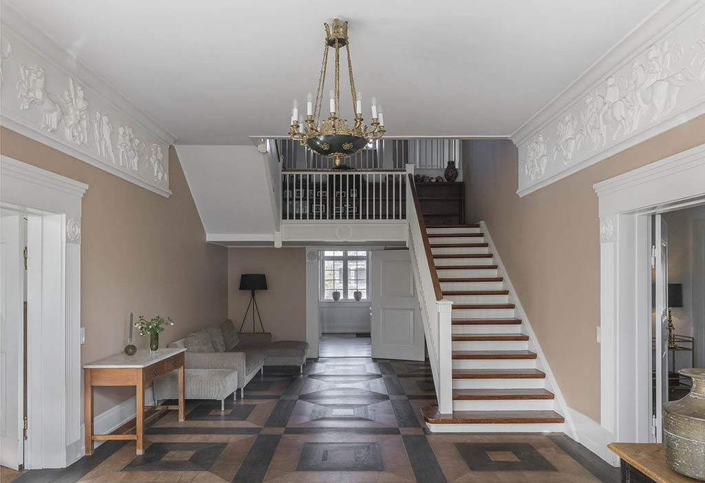 Hall i patriciervilla, Ulrik Plesner, Nyklassicisme