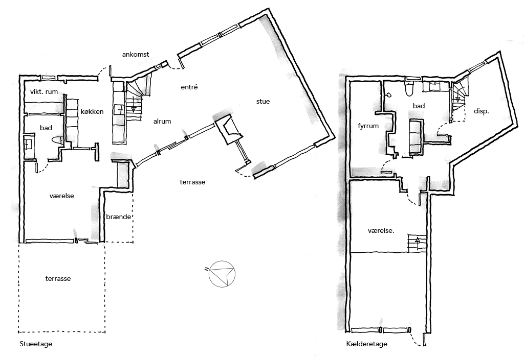 Planskitse. Arkitekttegning