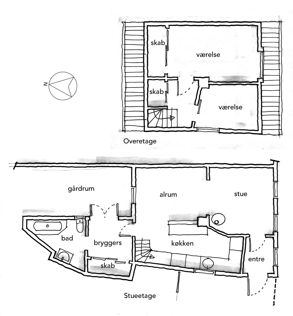 Planskitse, arkitekttegnet