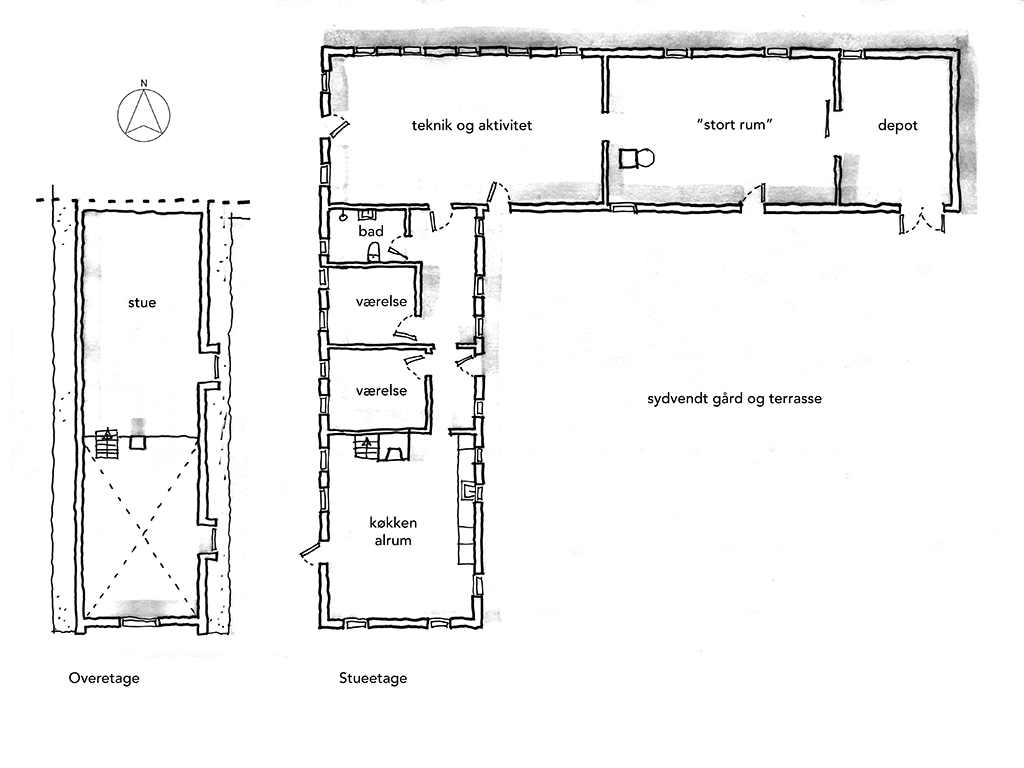 Planskitse, arkitektegning, arkitektskitse, arkitekttegnet