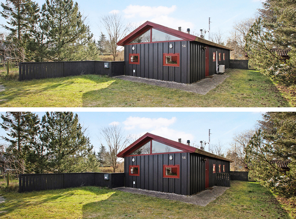 arkitekttegnet sommerhus til salg. 70'er arkitektur