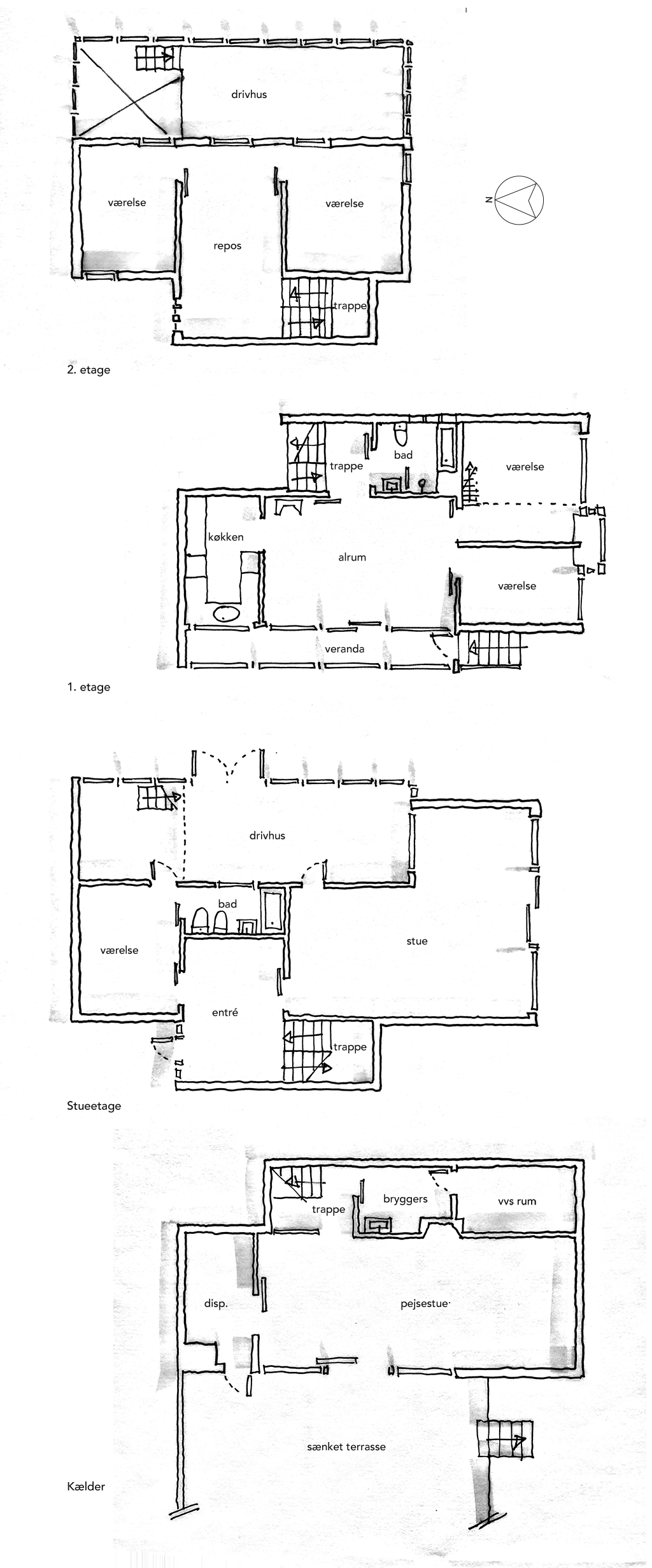 planskitse, arkitekttegning, plantegning