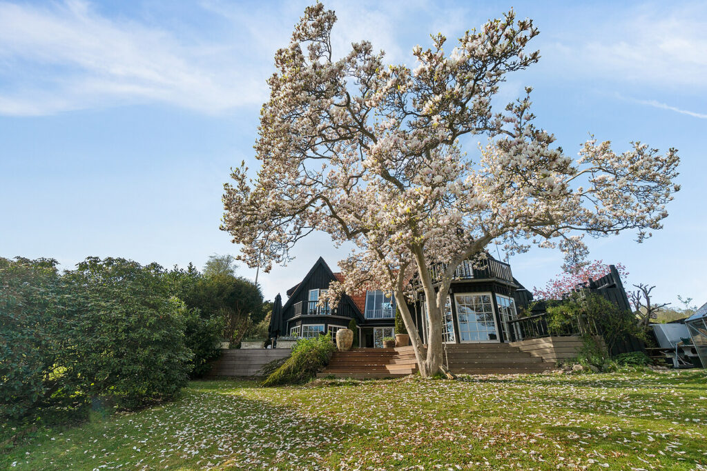 Arkitekttegnet historisk hus, cottagestil, nationalromantik