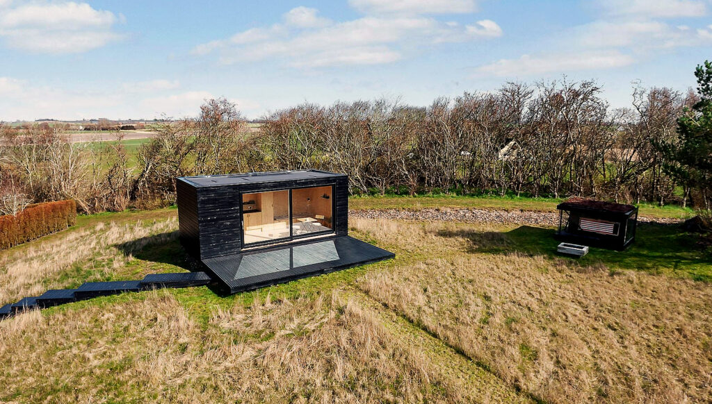 Tiny house Danmark, sort træhus