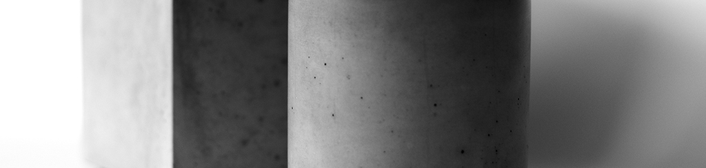 Beton med blød og skarp skygge