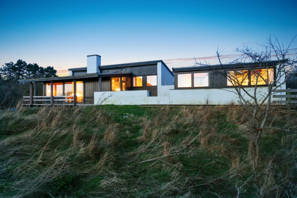 Arkitekttegnet fritidshus på Samsø, arkitekttegnet 60er fritidshus, Keld Danø. arkitekttegnede mesterværker