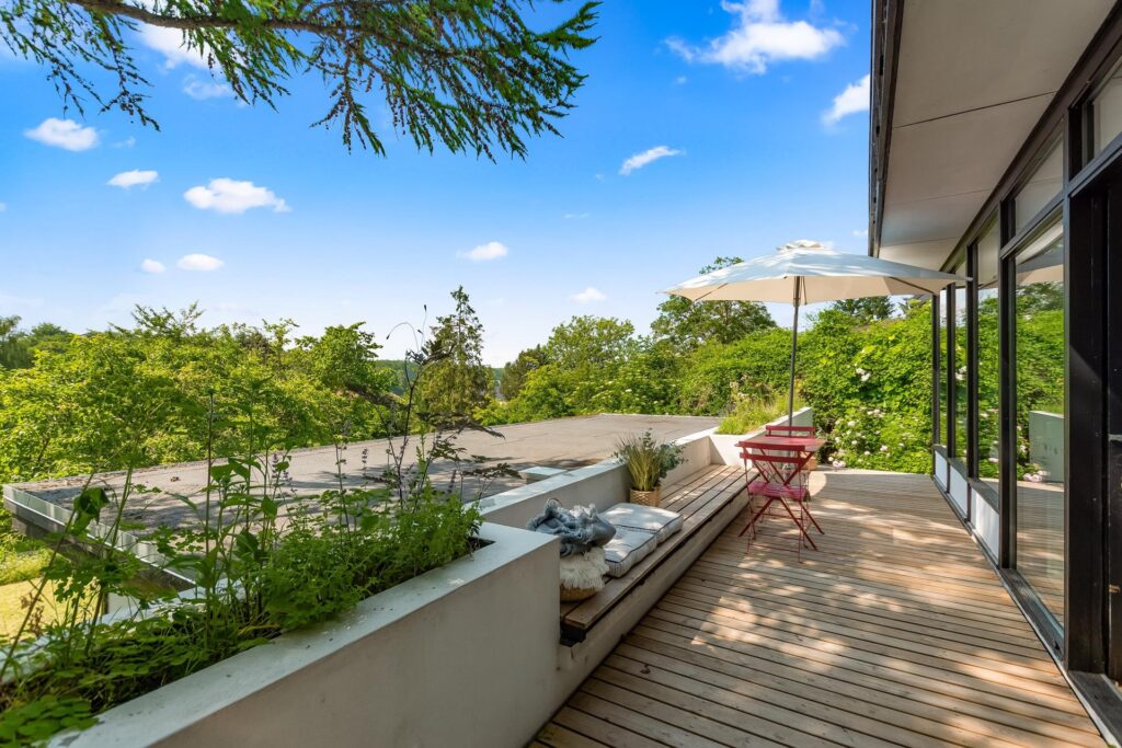 Japansk inspireret 60'er villa i Holte. Arkitekttegnet hus