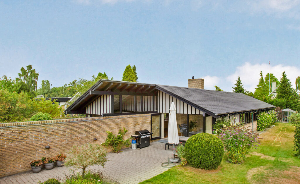 Bertel Udsen villa i Farum, 60'er villa, arkitekttegnet hus, arkitekttegnet 60'er hus