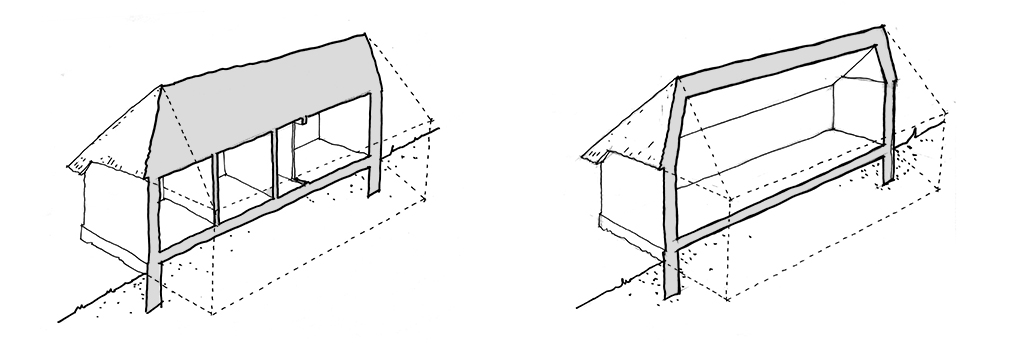 Snit skitse, arkitektegning, håndskitse