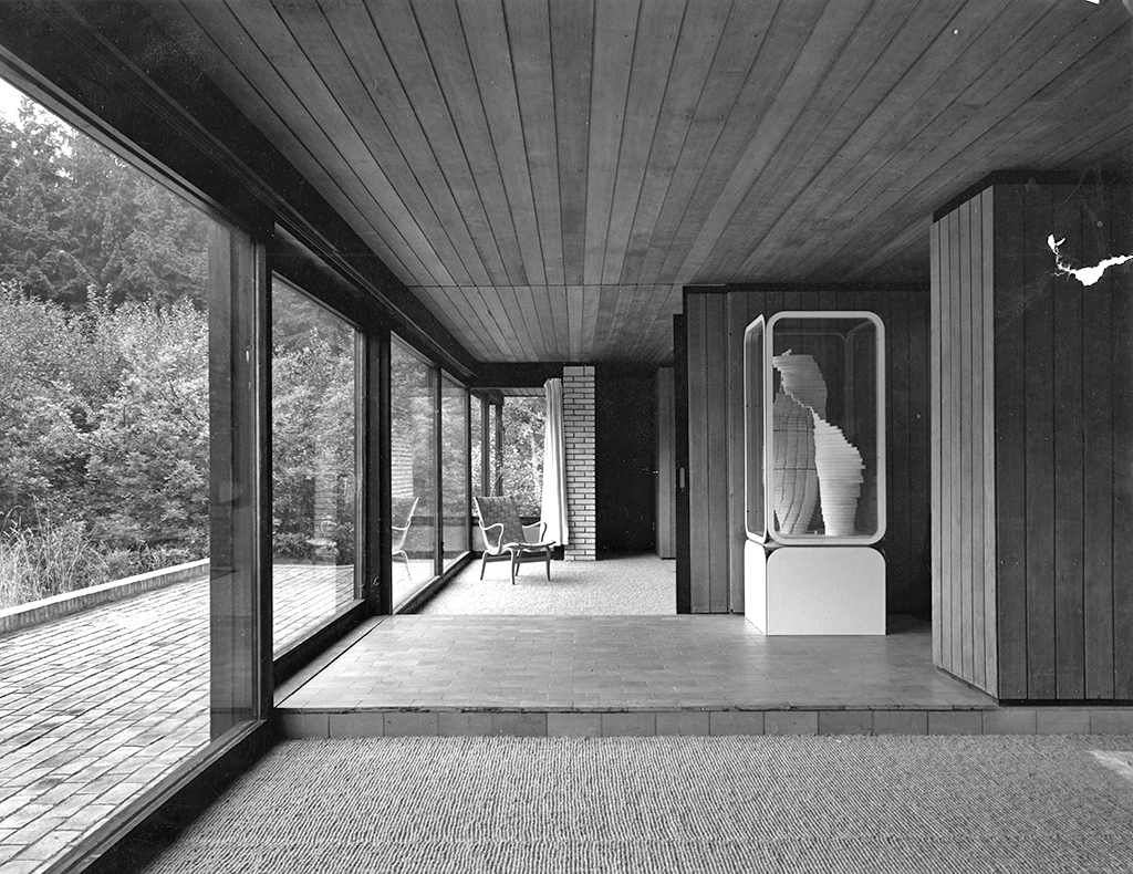 Utzons eget hus i Hellebæk, © Utzon Archives / Aalborg University & Utzon Center.