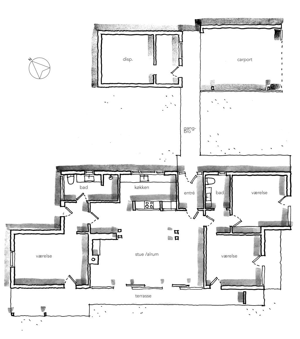Planskitse, arkitekttegning.