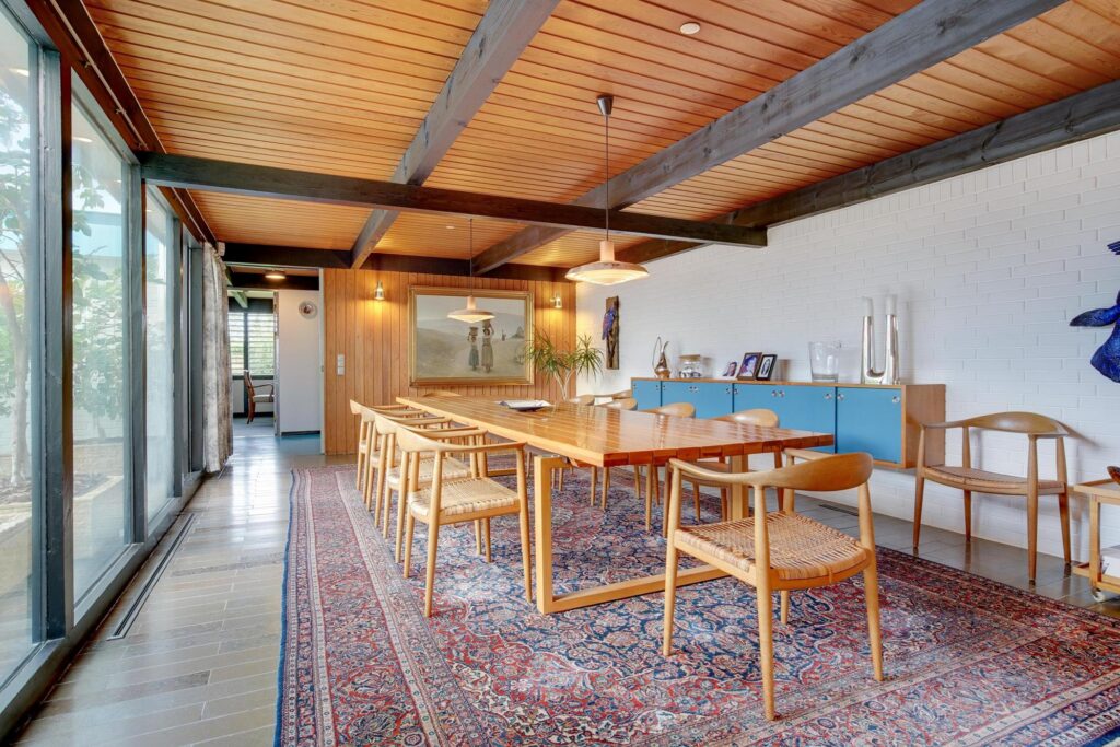 60'er interiør, arkitekttegnet villa i Sæby
