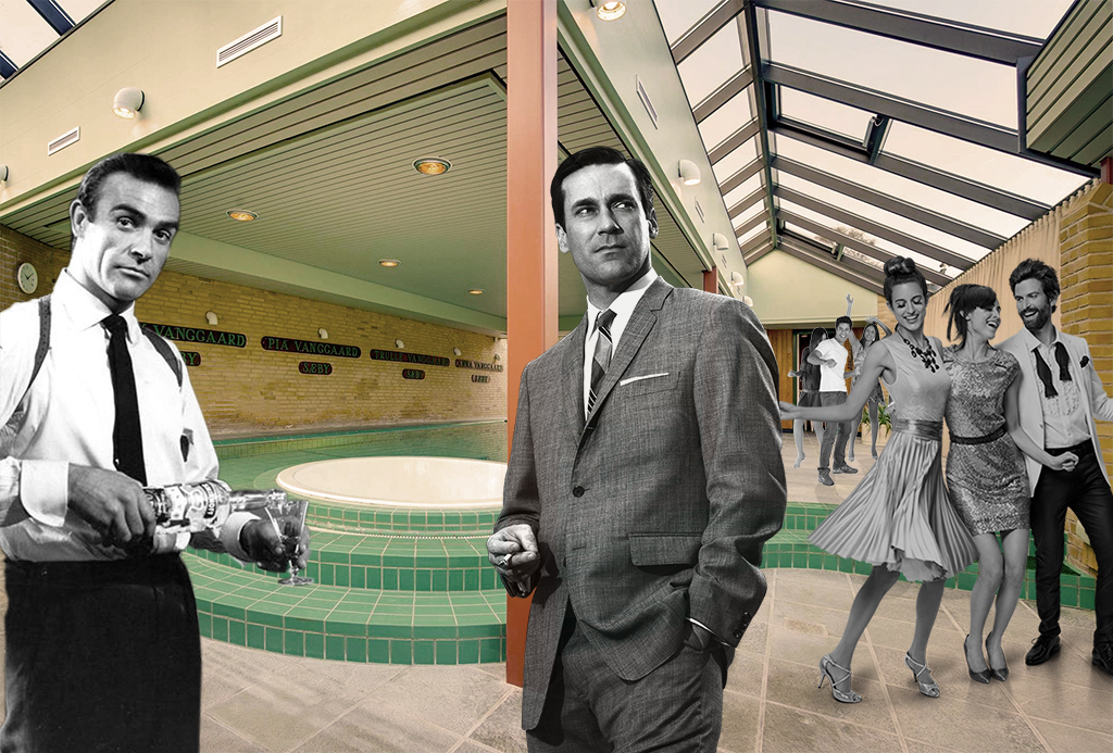 cool atmosfære i mad men villa...