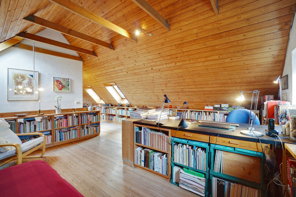 stort loftsrum, arkitekttegnet