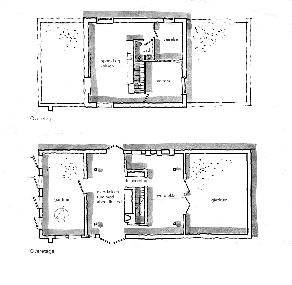 arkitekttegnet plan, arkitekttegnet skitse