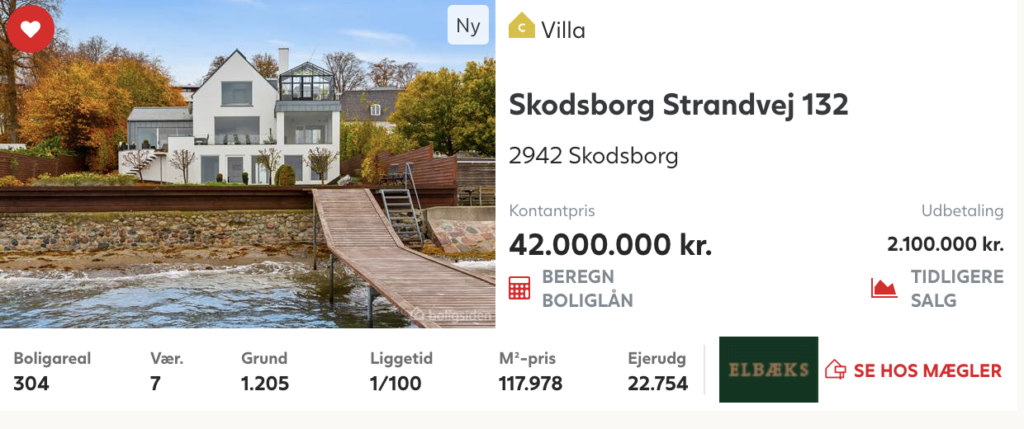 Patricer villa på Strandvejen