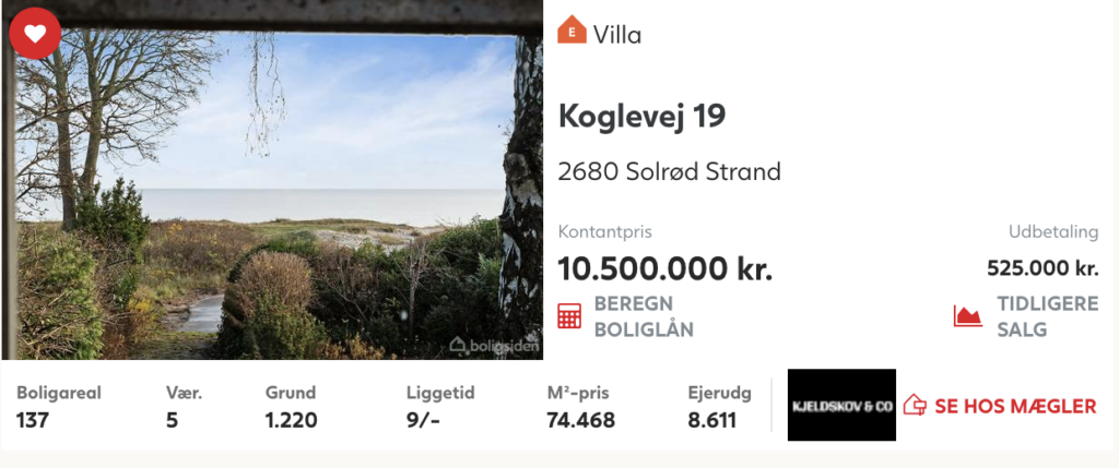 Unik arkitekttegnet 60er hus til salg, arkitektens eget hus