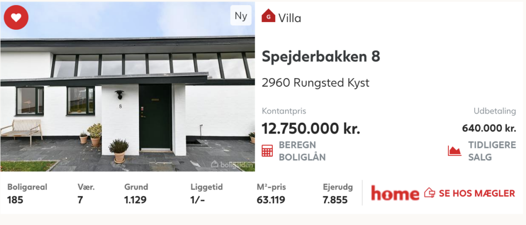 Arkitekttegnet 50er villa