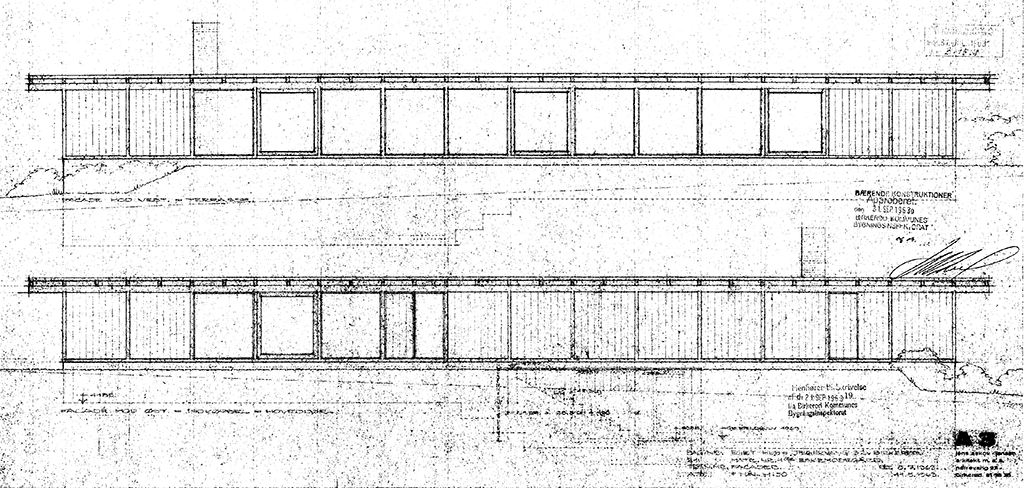 60er arkitektur, facadetegning, Jens Askov, arkitekttegnet hus