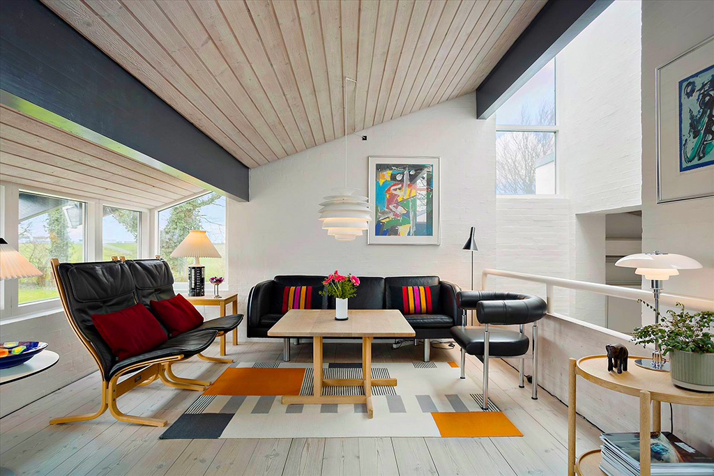 Arkitekttegnet 80er villa, rustikt arkitekttegnet hus, Dansk arkitektur mesterværk