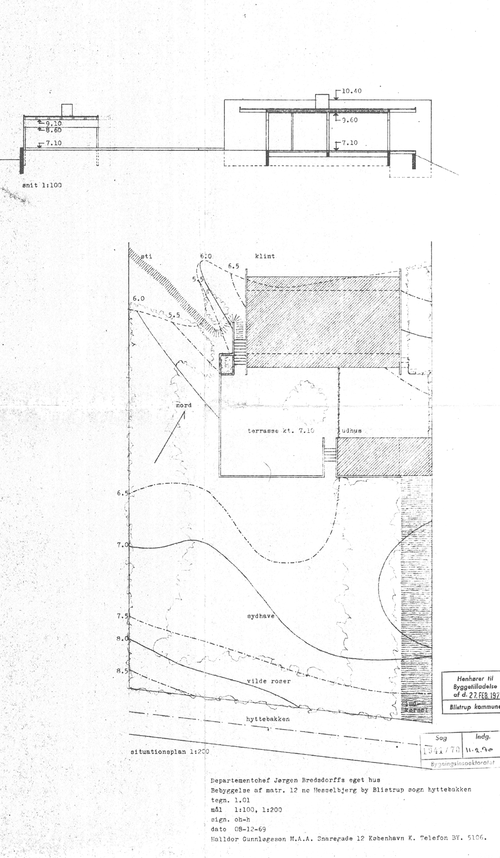Arkitekttegnet sommerhus fra 1960erne i Nordsjælland