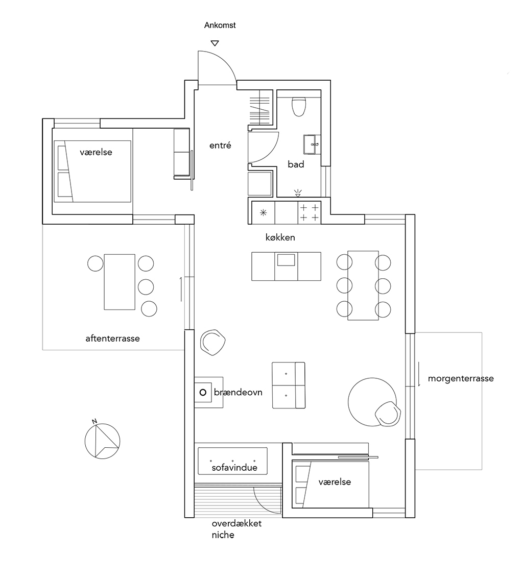 Plantegning, arkitekttegnet plan
