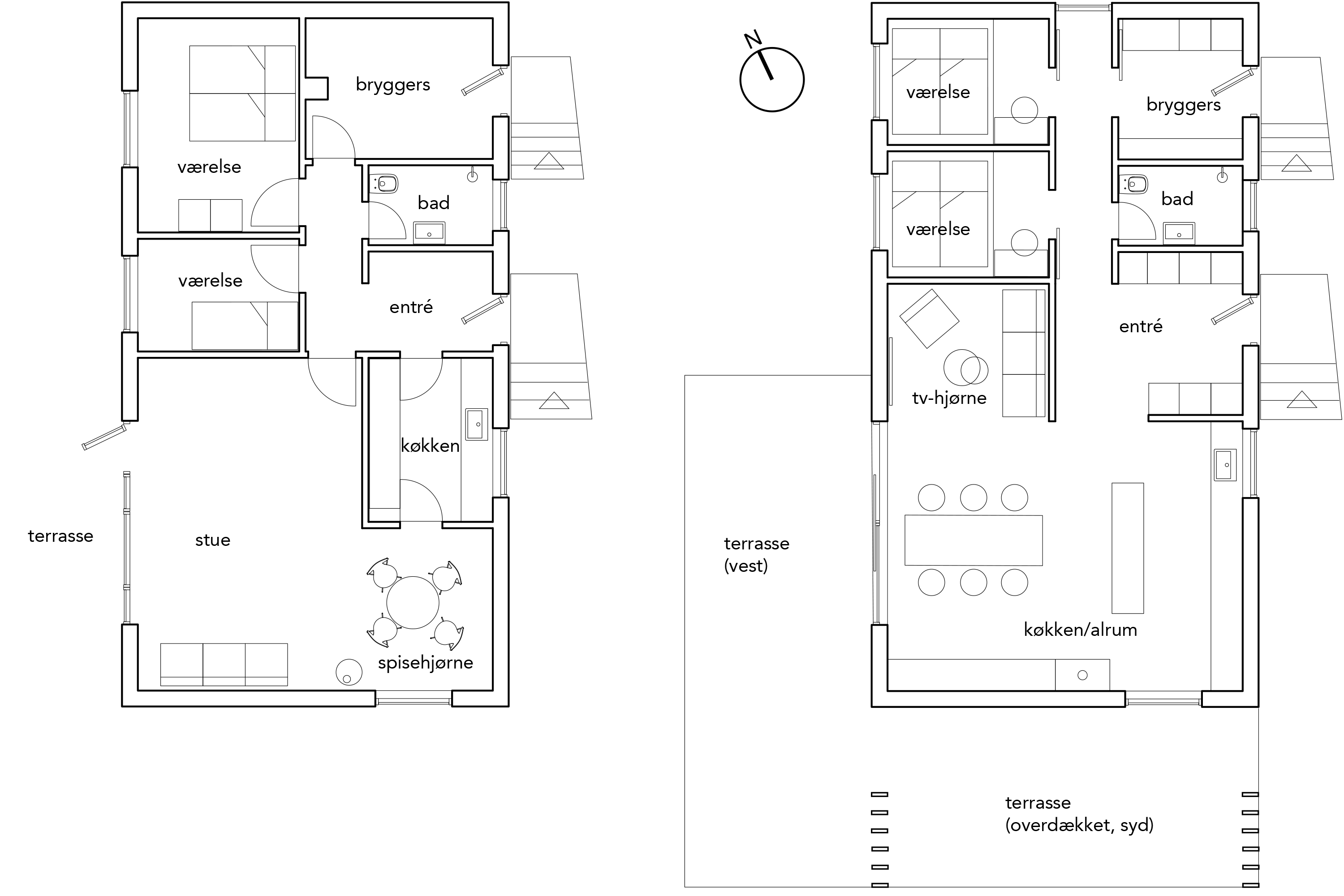 arkitekttegnet Foreslag til ombygning, renovering af 60er hus