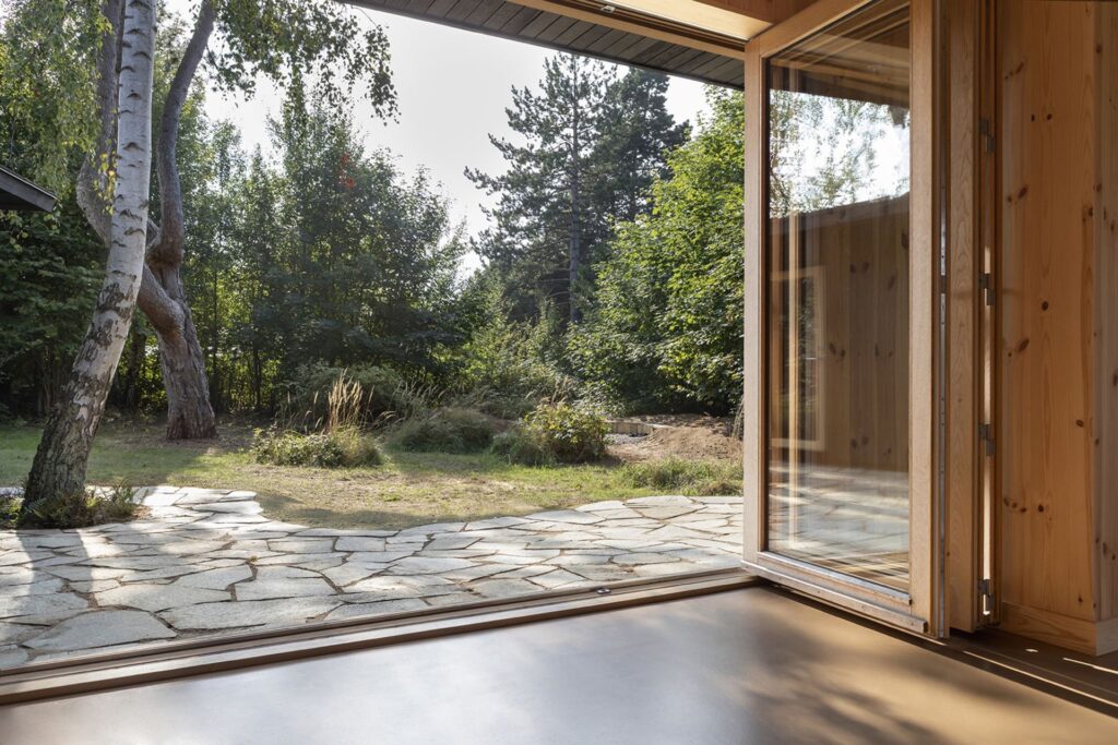 foldedør til terrasse, arkitekttegnet sommerhus til salg, mesterværker i dansk arkitketur