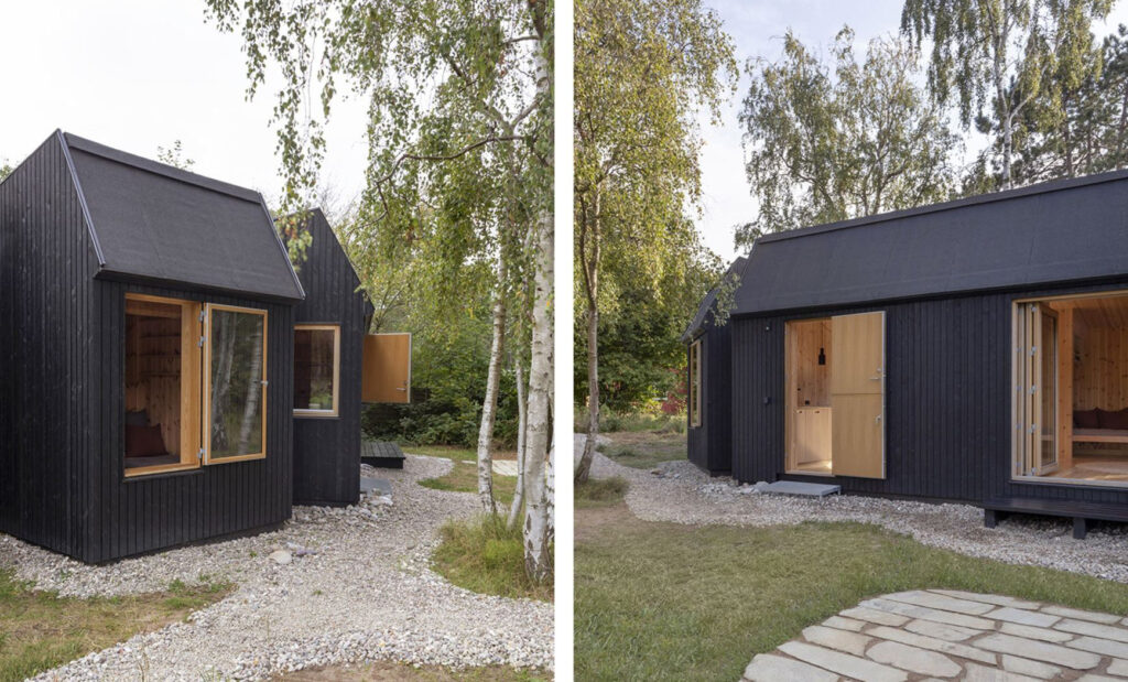 Sort arkitekttegnet sommerhus, Arkitekttegnet fritidshus til salg, Mesterværker i dansk arkitektur