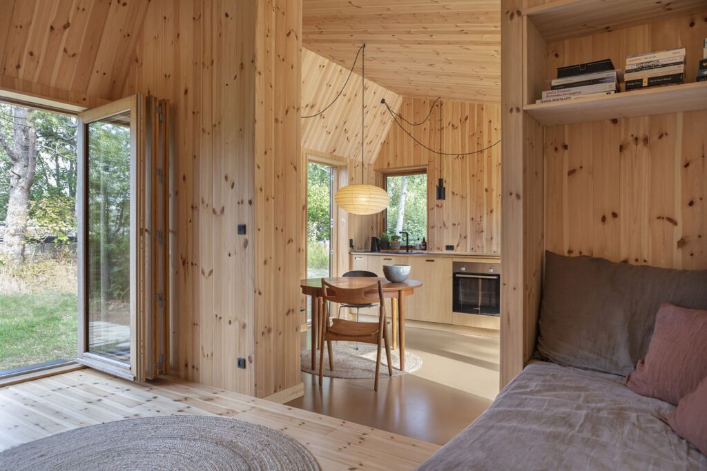 Arkitekttegnet sommerhus, arkitekttegnet træhus, fritidshus