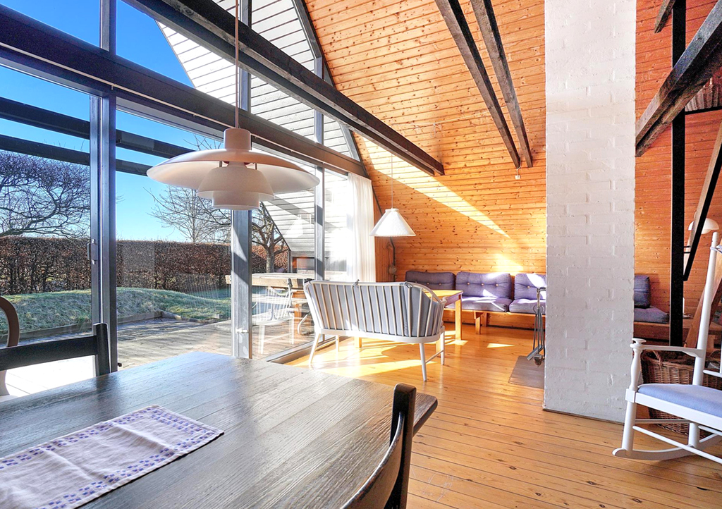 Arkitekttegnet sommerhus, arkitekttegnet fritidshus til salg, arkitekttegnet typehus, a hus, arkitekttegnet 60er hus