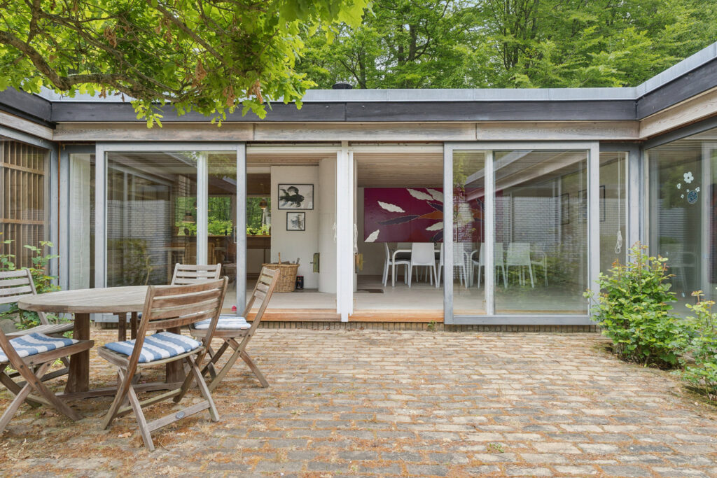 Jørn Utzon own house in Hellebæk, Arkitekttegnet mesterværk, dansk bolig arkitektur, 50er arkitektur