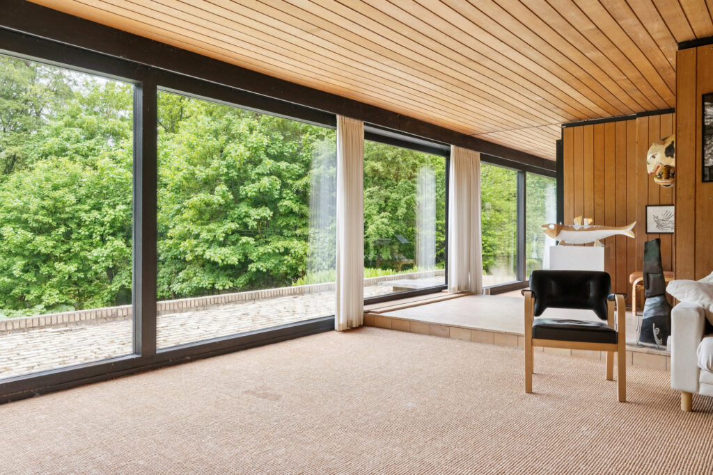 Jørn Utzon own house in Hellebæk, Arkitekttegnet mesterværk, dansk bolig arkitektur, 50er arkitektur
